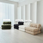 ラテックス合成皮革シェニールエアレザー製ロングチェア - リラックス&快適な昼寝空間を提供! hmr-4767