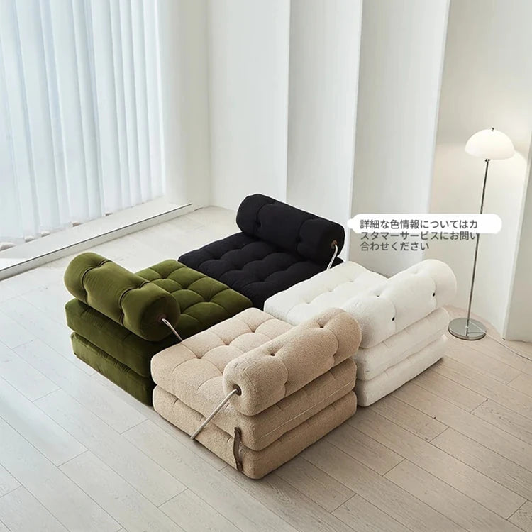 ラテックス合成皮革シェニールエアレザー製ロングチェア - リラックス&快適な昼寝空間を提供! hmr-4767