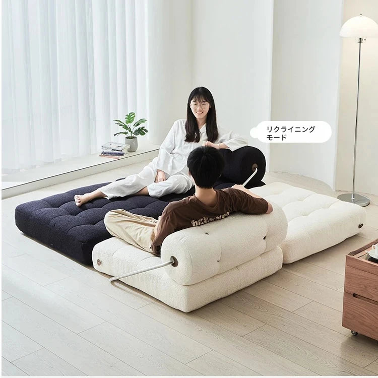 ラテックス合成皮革シェニールエアレザー製ロングチェア - リラックス&快適な昼寝空間を提供! hmr-4767