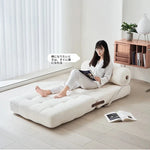 ラテックス合成皮革シェニールエアレザー製ロングチェア - リラックス&快適な昼寝空間を提供! hmr-4767