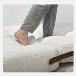 ラテックス合成皮革シェニールエアレザー製ロングチェア - リラックス&快適な昼寝空間を提供! hmr-4767