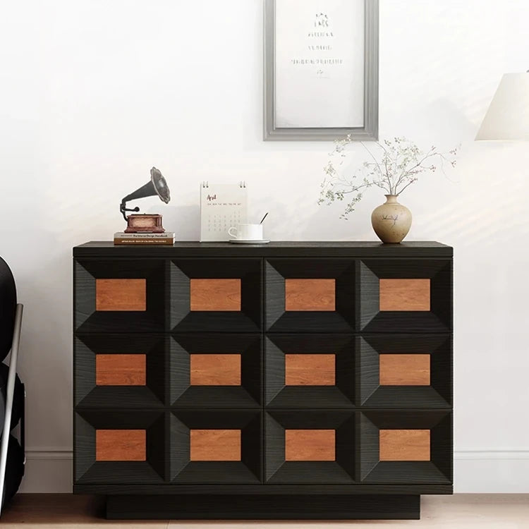 アッシュ材 多層板 キャビネット|スタイリッシュな収納家具|モダンデザインでリビングに最適 hmr-4768