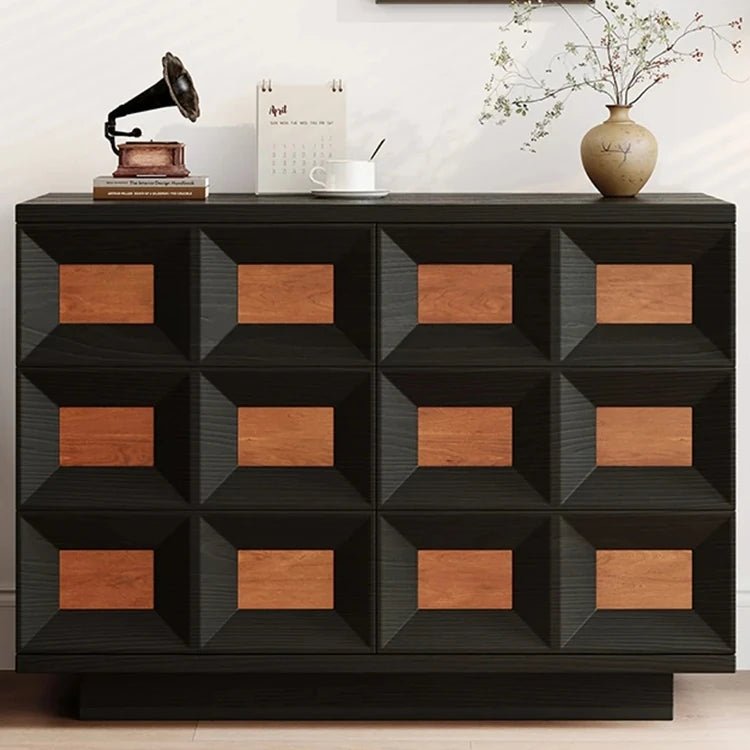 アッシュ材 多層板 キャビネット|スタイリッシュな収納家具|モダンデザインでリビングに最適 hmr-4768