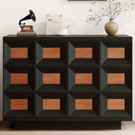 アッシュ材 多層板 キャビネット|スタイリッシュな収納家具|モダンデザインでリビングに最適 hmr-4768