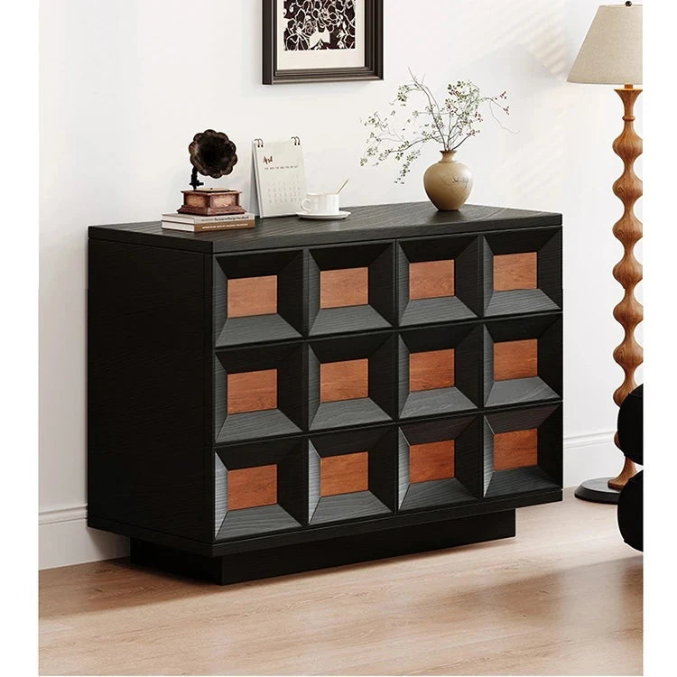 アッシュ材 多層板 キャビネット|スタイリッシュな収納家具|モダンデザインでリビングに最適 hmr-4768