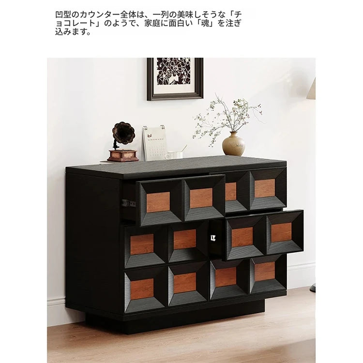 アッシュ材 多層板 キャビネット|スタイリッシュな収納家具|モダンデザインでリビングに最適 hmr-4768