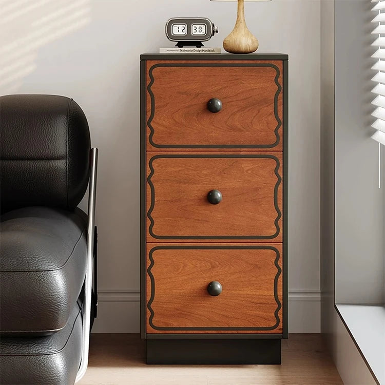 アッシュ材使用のモダンキャビネット|多層板で実現したスタイリッシュな収納家具|8ドロワータイプ hmr-4773