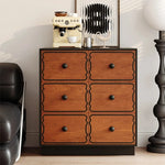 アッシュ材使用のモダンキャビネット|多層板で実現したスタイリッシュな収納家具|8ドロワータイプ hmr-4773