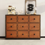 アッシュ材使用のモダンキャビネット|多層板で実現したスタイリッシュな収納家具|8ドロワータイプ hmr-4773