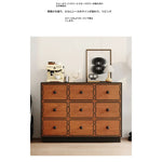 アッシュ材使用のモダンキャビネット|多層板で実現したスタイリッシュな収納家具|8ドロワータイプ hmr-4773