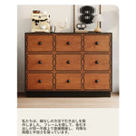 アッシュ材使用のモダンキャビネット|多層板で実現したスタイリッシュな収納家具|8ドロワータイプ hmr-4773