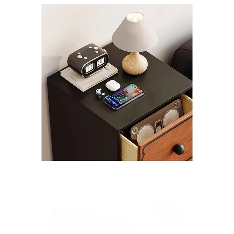 アッシュ材使用のモダンキャビネット|多層板で実現したスタイリッシュな収納家具|8ドロワータイプ hmr-4773