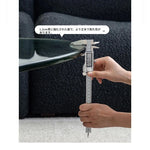 エレガントなガラスセンターテーブル | アッシュ材とステンレス製の洗練されたデザイン | モダンリビングに最適 hmr-4774