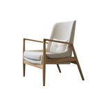 アッシュ材のモダンチェア|綿麻ファブリックの快適リビング用ソファチェア|おしゃれなインテリアに最適 hmr-4775