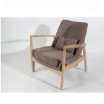 アッシュ材のモダンチェア|綿麻ファブリックの快適リビング用ソファチェア|おしゃれなインテリアに最適 hmr-4775