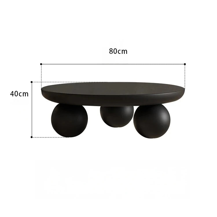 スタイリッシュなセンターテーブル|多層板アッシュ材使用|モダンなリビングデザインに最適な丸型テーブル hmr-4776