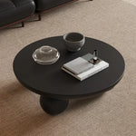 スタイリッシュなセンターテーブル|多層板アッシュ材使用|モダンなリビングデザインに最適な丸型テーブル hmr-4776