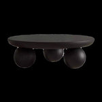 スタイリッシュなセンターテーブル|多層板アッシュ材使用|モダンなリビングデザインに最適な丸型テーブル hmr-4776