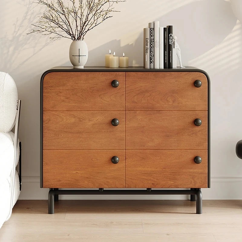 アッシュ材の多層板キャビネット - おしゃれで機能的な収納家具、インテリアに最適! hmr-4777