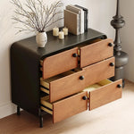 アッシュ材の多層板キャビネット - おしゃれで機能的な収納家具、インテリアに最適! hmr-4777