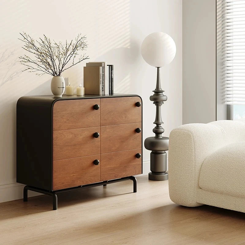 アッシュ材の多層板キャビネット - おしゃれで機能的な収納家具、インテリアに最適! hmr-4777