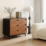 アッシュ材の多層板キャビネット - おしゃれで機能的な収納家具、インテリアに最適! hmr-4777