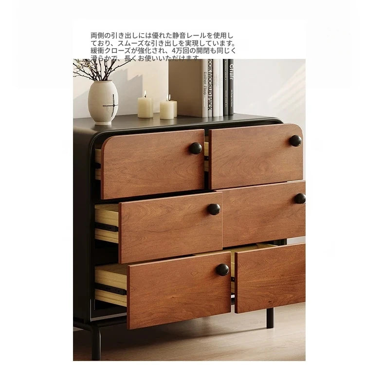 アッシュ材の多層板キャビネット - おしゃれで機能的な収納家具、インテリアに最適! hmr-4777