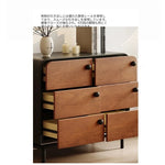 アッシュ材の多層板キャビネット - おしゃれで機能的な収納家具、インテリアに最適! hmr-4777