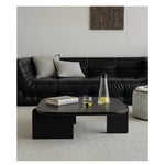 モダンアッシュ材センターテーブル - シンプルで洗練されたデザイン、リビングルームを彩る一品 hmr-4778