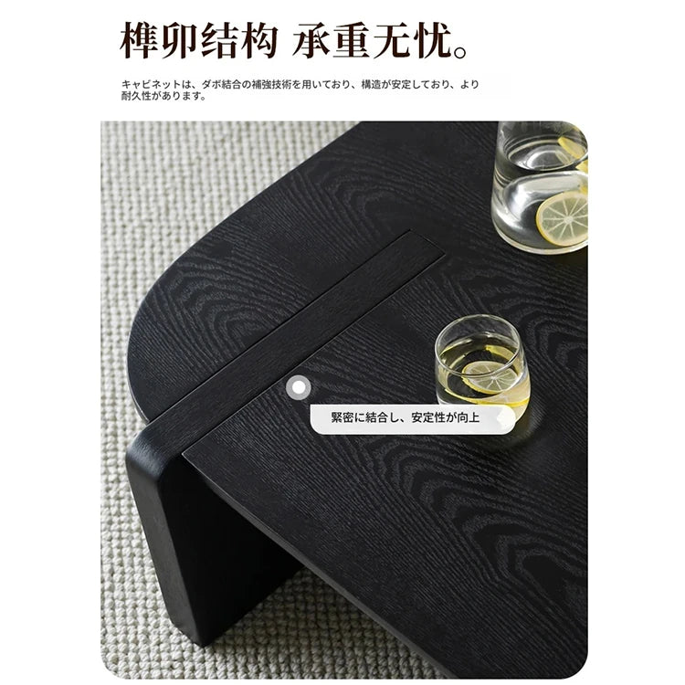 モダンアッシュ材センターテーブル - シンプルで洗練されたデザイン、リビングルームを彩る一品 hmr-4778