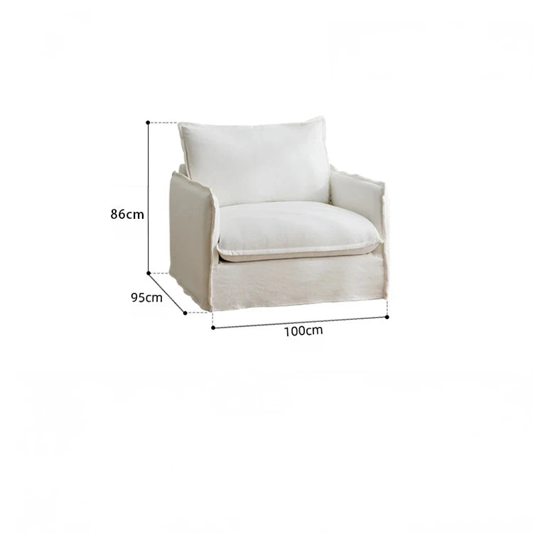 【快適な座り心地】綿麻ダウンシリコンフィル使用のモダンチェア|パイン素材のナチュラルデザイン hmr-4780