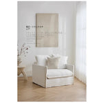 【快適な座り心地】綿麻ダウンシリコンフィル使用のモダンチェア|パイン素材のナチュラルデザイン hmr-4780