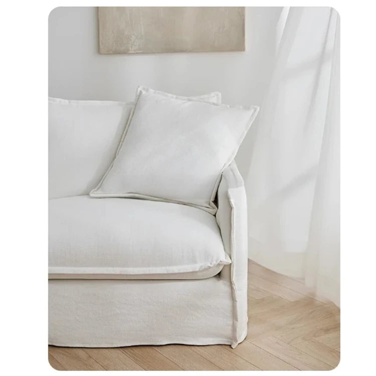 【快適な座り心地】綿麻ダウンシリコンフィル使用のモダンチェア|パイン素材のナチュラルデザイン hmr-4780