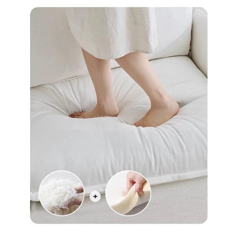 【快適な座り心地】綿麻ダウンシリコンフィル使用のモダンチェア|パイン素材のナチュラルデザイン hmr-4780