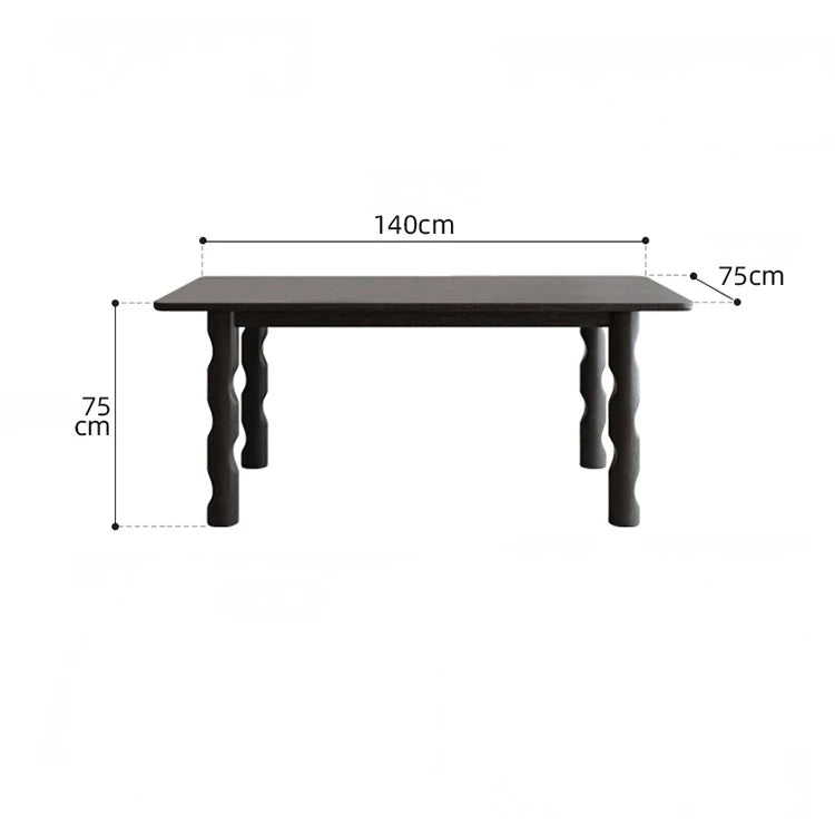 アッシュ材のモダンデザインテーブル - シンプルでスタイリッシュなダイニングテーブル hmr-4781