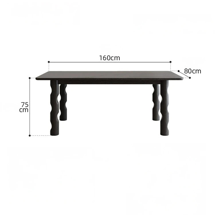 アッシュ材のモダンデザインテーブル - シンプルでスタイリッシュなダイニングテーブル hmr-4781
