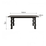 アッシュ材のモダンデザインテーブル - シンプルでスタイリッシュなダイニングテーブル hmr-4781