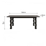 アッシュ材のモダンデザインテーブル - シンプルでスタイリッシュなダイニングテーブル hmr-4781