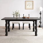 アッシュ材のモダンデザインテーブル - シンプルでスタイリッシュなダイニングテーブル hmr-4781