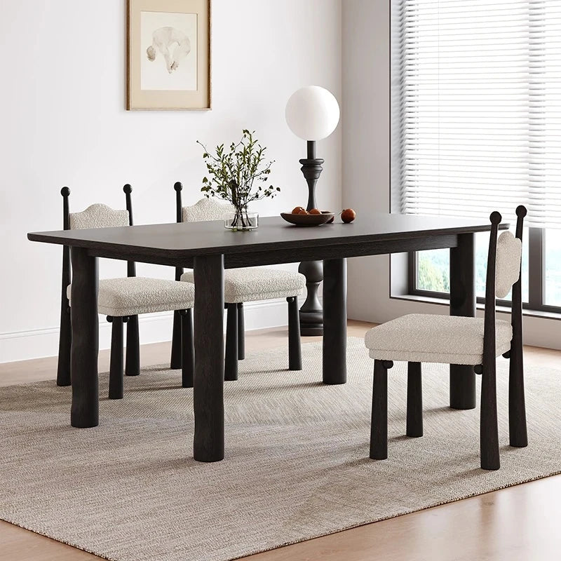 アッシュ材のモダンデザインテーブル - シンプルでスタイリッシュなダイニングテーブル hmr-4781