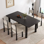 アッシュ材のモダンデザインテーブル - シンプルでスタイリッシュなダイニングテーブル hmr-4781