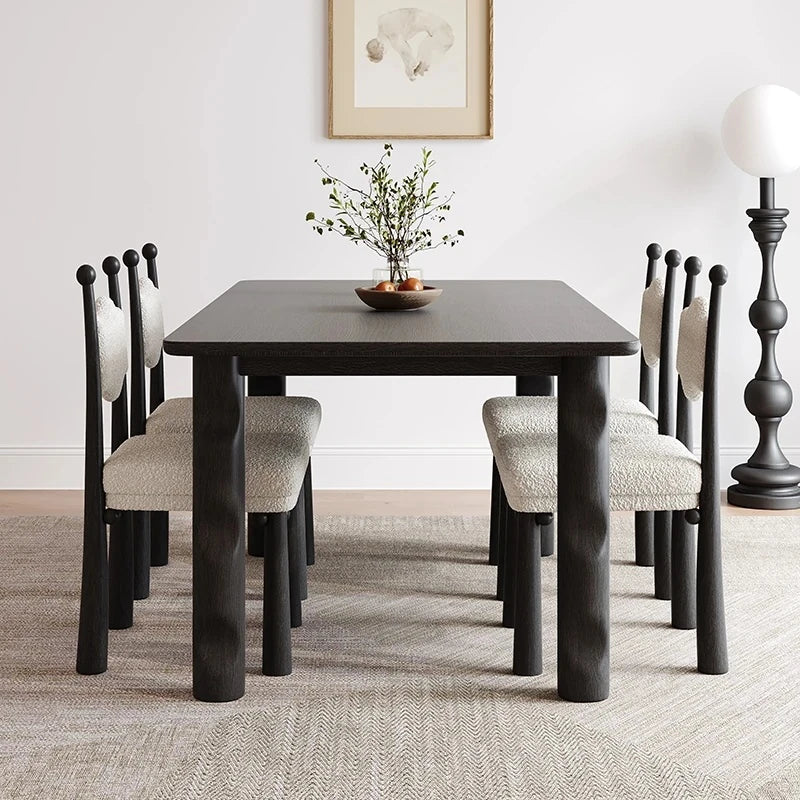 アッシュ材のモダンデザインテーブル - シンプルでスタイリッシュなダイニングテーブル hmr-4781