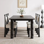 アッシュ材のモダンデザインテーブル - シンプルでスタイリッシュなダイニングテーブル hmr-4781