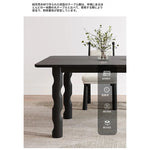 アッシュ材のモダンデザインテーブル - シンプルでスタイリッシュなダイニングテーブル hmr-4781