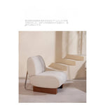 シンプルでおしゃれなアッシュ材とステンレス製の綿麻チェア - モダンなインテリアにぴったり! hmr-4782