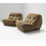 コーデュロイパイン製 おしゃれで快適なリビングチェア2脚セット - モダンインテリアに最適 hmr-4784