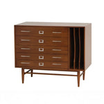 スタイリッシュな多層板とステンレス製キャビネット - 収納力抜群のモダンデザイン家具 hmr-4788