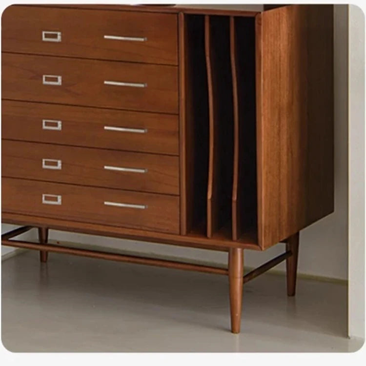 スタイリッシュな多層板とステンレス製キャビネット - 収納力抜群のモダンデザイン家具 hmr-4788