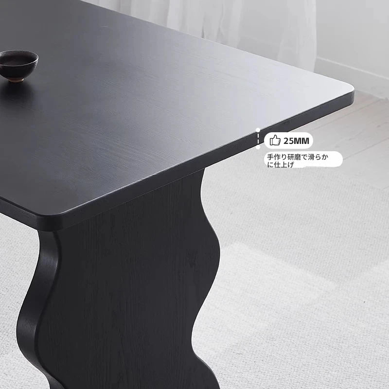 シンプルモダンなアッシュ材テーブル - 洗練されたデザインで、どんなインテリアにもぴったりの食卓 hmr-4789