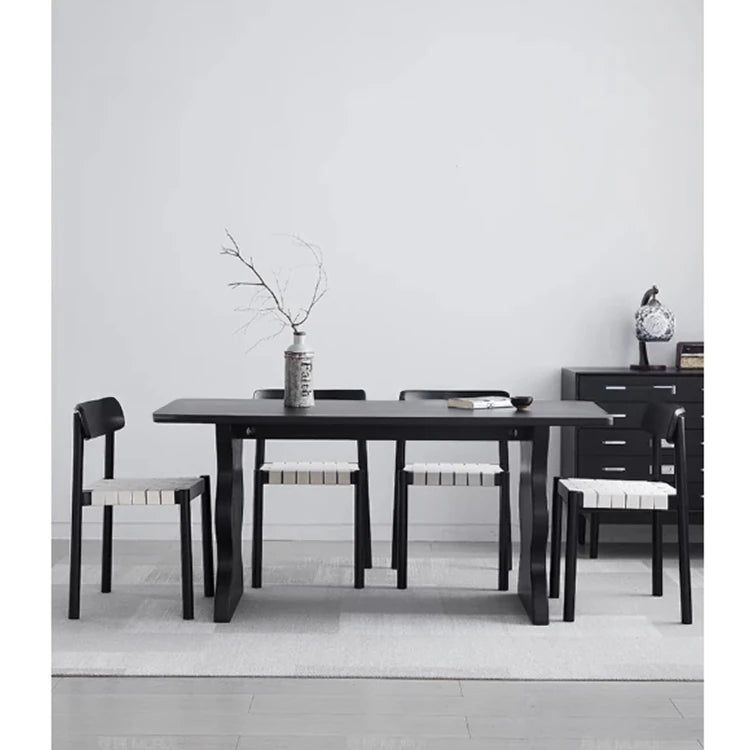 シンプルモダンなアッシュ材テーブル - 洗練されたデザインで、どんなインテリアにもぴったりの食卓 hmr-4789